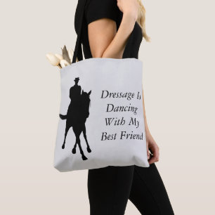 Dressage danst met beste vriendinnetjes draagtas