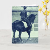 Dressage Grunge Kaart (Gele Bloem)