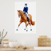 Dressage Half Pass Equestrian Print (Keuken)