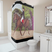 Dressage Horse à l'anglaise rideau de douche (En situation)