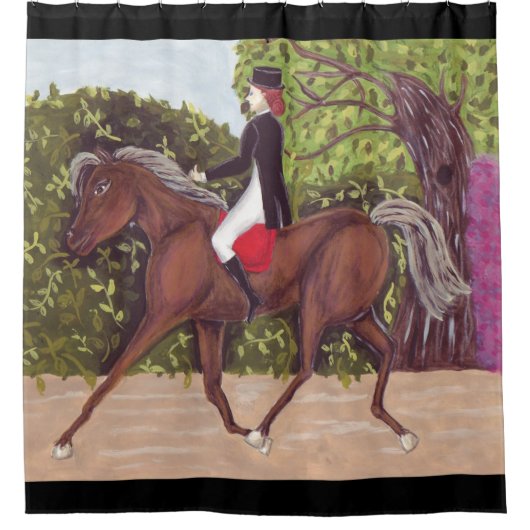 Dressage Horse à l'anglaise rideau de douche (Devant)