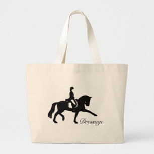 Dressage Horse and Rider Grote Tote Bag