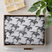 Dressage Horse and Rider Mosaic Design Tissuepapier (Geschenk)