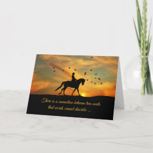 Dressage Horse and Rider Sympathie Verlies van paa Kaart