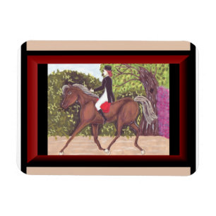 Dressage Horse English style riding magnet Magneet
