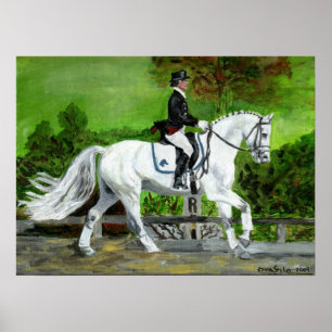 Dressage Horse Portret I Poster