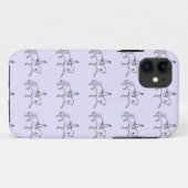 Dressage Horse & Rider Line Art Case-Mate iPhone Case (Achterkant (horizontaal))