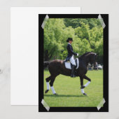 Dressage Horse Show Invitation de l'cavalier (Devant / Derrière)