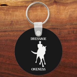 Dressage is een eenheid paard sleutelhanger