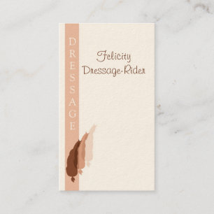 Dressage-logo met halve doorloop visitekaartje