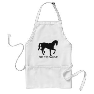 Dressage met paarden in Lijst Standaard Schort