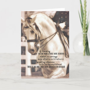 DRESSAGE PERFECTIE Wenskaart Bedankkaart