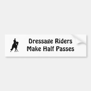 Dressage Riders Half-pass Bumpersticker