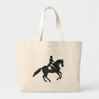 Dressage-Tas - Ontwerp van paardenmozaïeken en per Grote Tote Bag