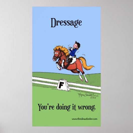 Dressage : Vous faites mal Poster (Devant)