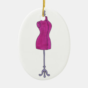 Dressform Mannequin Sewing Mode Costume Design Keramisch Ornament