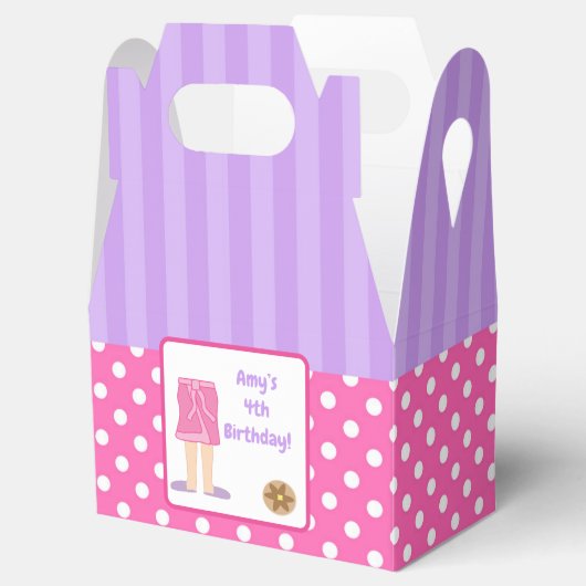 Dressing Gown Pyjama's en Pannenkoeken Party Bedankdoosjes (Geopend)