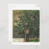  "Dressing the Christmas Tree" Mailick Feestdagenkaart (Voorkant / Achterkant)