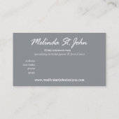 Dressmaker Mannequin Sewing Mode Designer Visitekaartje (Achterkant)