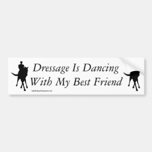 Dressuur Dansen Met Mijn Beste Vriend Paard Bumpersticker