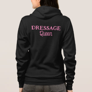 Dressuur Koningin Schattig Roze Retro Script Ruite Hoodie