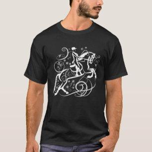 Dressuur Paardrijden Paardrijden T-shirt