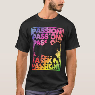 Dressuurrijder Vrouw Kleurrijk Passie voor Meisje T-shirt