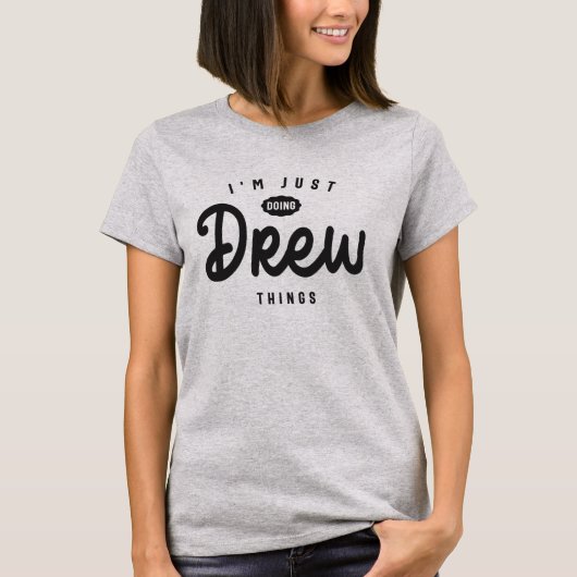 Drew Name Personalized Birthday Name Drew T-shirt (Voorkant)