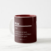 Drew Personalized Name Coffee Mug (Devant gauche)