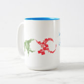 Drew's Design Mok - Colored Geometrics (Voorkant links)