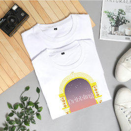 Dribbelen Het is zijn motto Grappig Marokko Footba T-shirt