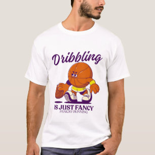 Dribbelen is gewoon fancy paniekerig hardlopen t-shirt