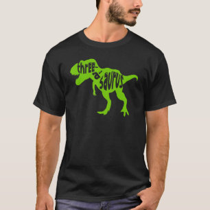 Drie A Saurus Dinosaur 3rd Birthday Trex Birthday T-shirt