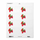 Drie aardbeien etiket (Full Sheet)