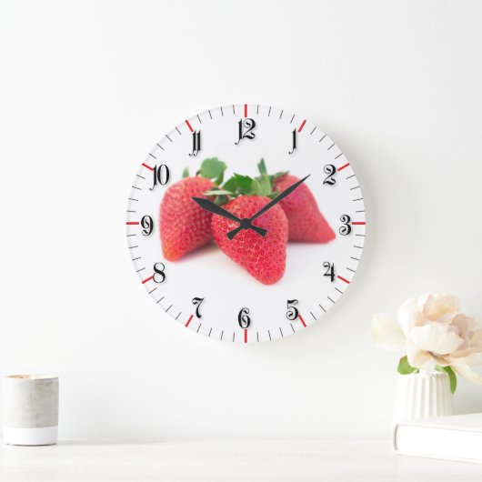 Drie aardbeien grote klok (Huis)