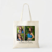 Drie Afstuderen Foto Canvas tas Sjabloon (Voorkant)