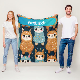 Drie Alpaca Llama Fleece Deken
