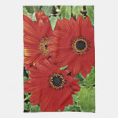 Drie als ze rood bloeien theedoek (Verticaal)