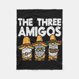 Drie Amerikaanse Mexicaanse nomes Cute Cinco de Ma Fleece Deken