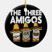 Drie Amerikaanse Mexicaanse nomes Cute Cinco de Ma Keramisch Ornament (Achterkant)