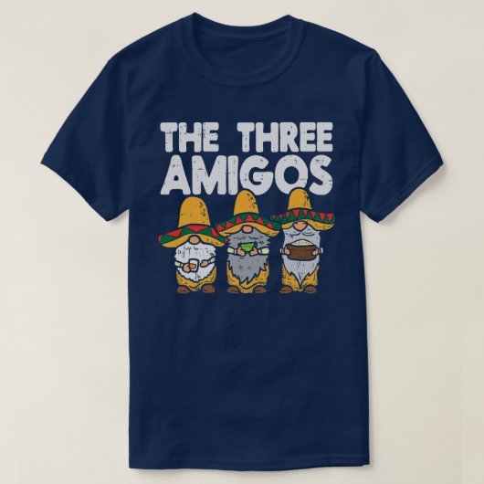 Drie Amerikaanse Mexicaanse nomes Cute Cinco de Ma T-shirt (Design voorkant)