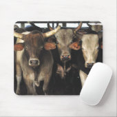 Drie Amigos Bulls-kodeo westerne Mousepad Muismat (Met muis)