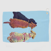 Drie amigos Golf Towel Golfhanddoek (Horizontaal)