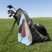 Drie amigos Golf Towel Golfhanddoek (Groen)