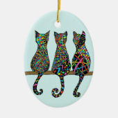 Drie Amigos Keramisch Ornament (Voorkant)