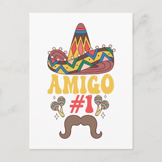 Drie amigo's Mexicaanse grappige bijpassende Cinco Briefkaart (Voorkant)