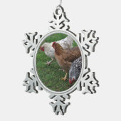 Drie Amigo's Tin Sneeuwvlok Ornament (Rechts)