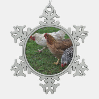 Drie Amigo's Tin Sneeuwvlok Ornament