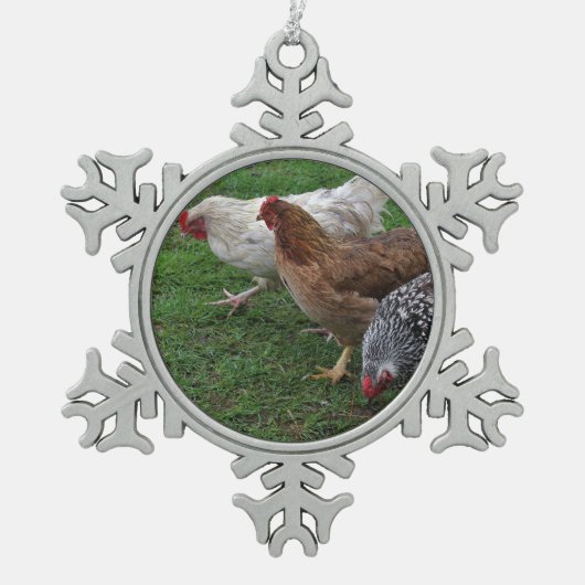 Drie Amigo's Tin Sneeuwvlok Ornament (Voorkant)