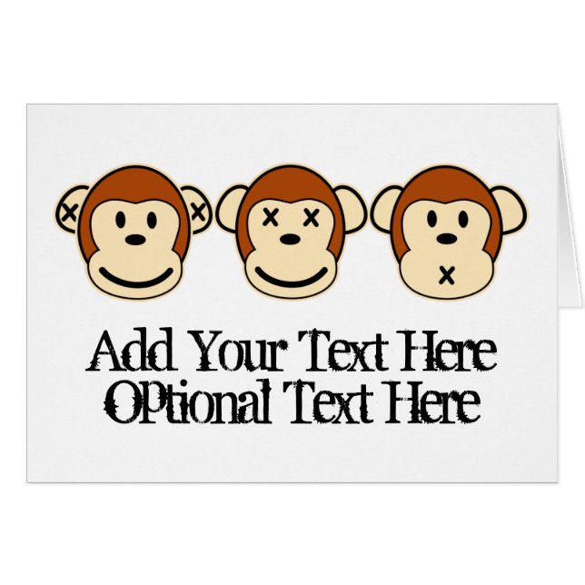 Drie apen Design (Voorkant Horizontaal)